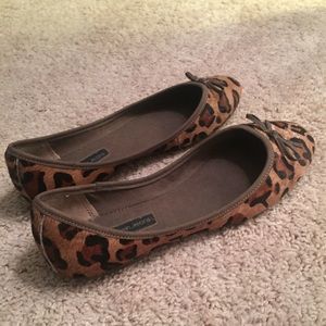 Calvin Klein Leopard Print Ballet Flats